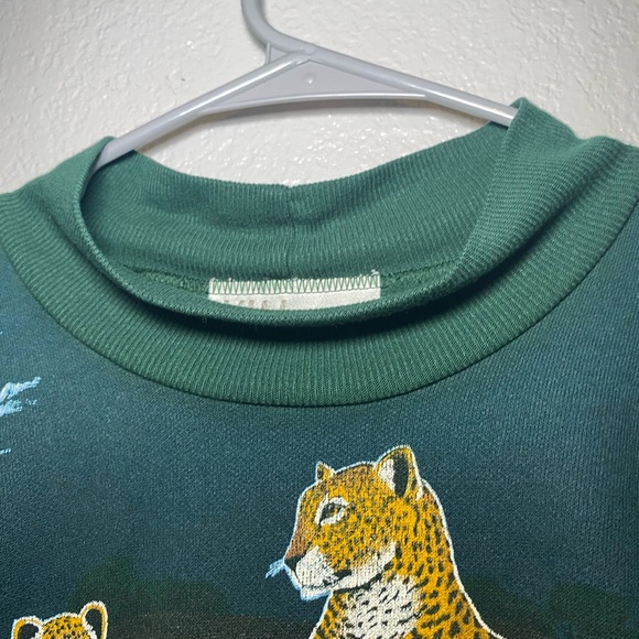 Kittens Safari Cheetah Print Long Sleeve Nightgown Winter One Size US - Picture 13 of 15